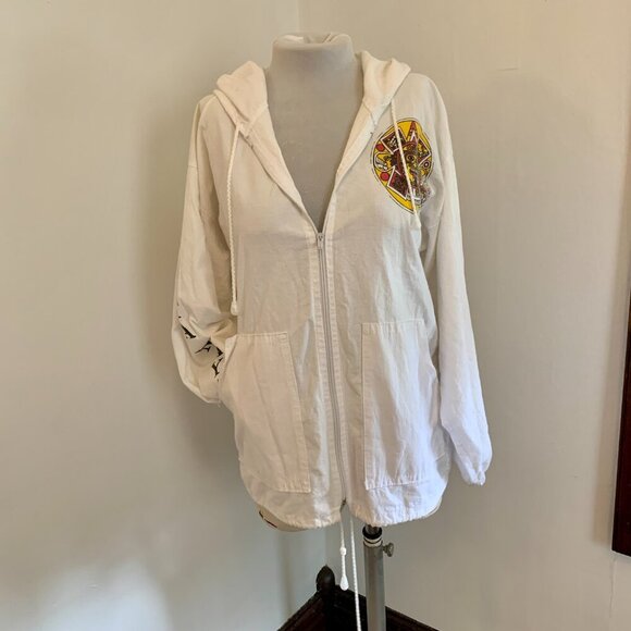 Confecciones Sol Costa Maya VTG Mexico lightweight jacket Sweatshirt Cottn Aztec - Picture 11 of 16